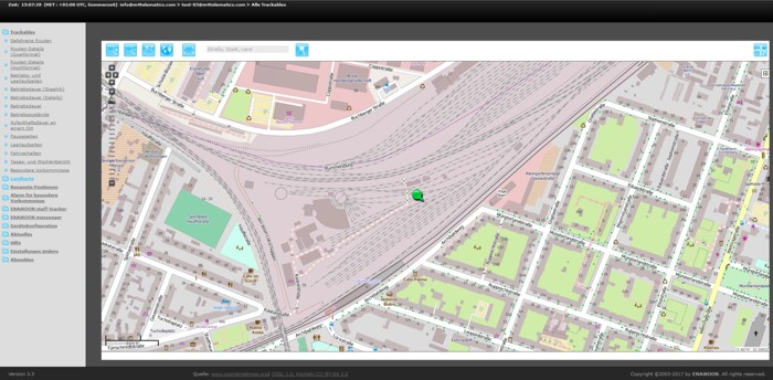 GPS Ortung und Routenverfolgung für Bahnwaggon im Bahntransport